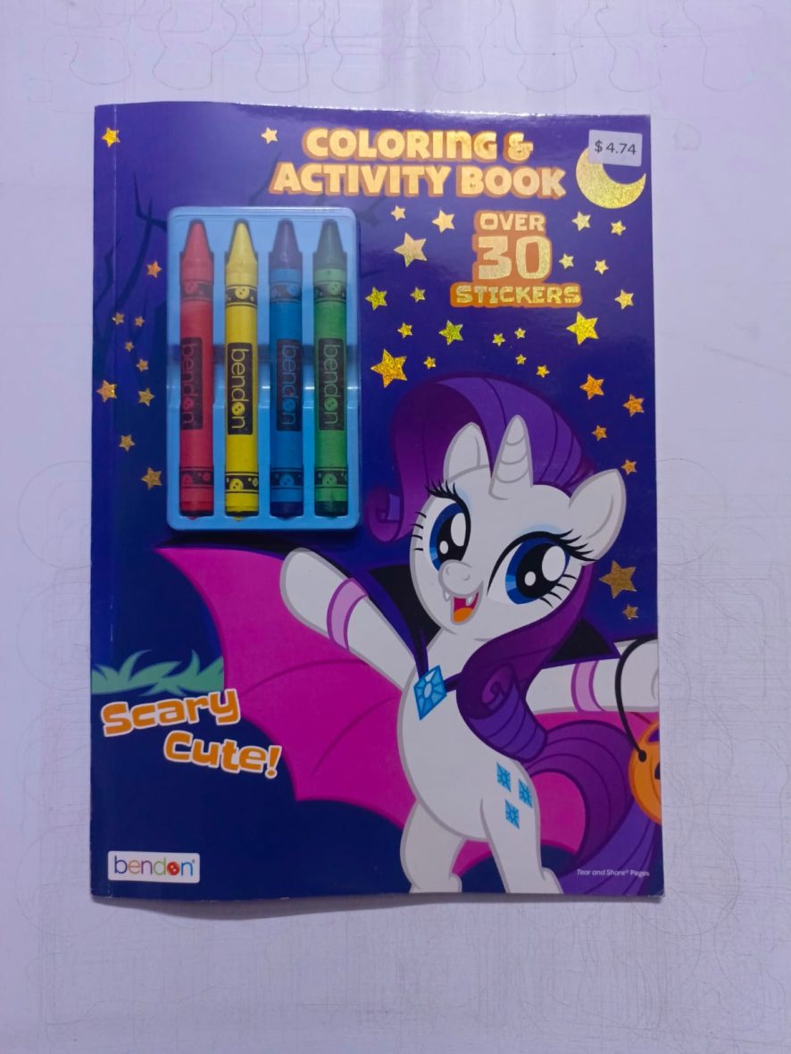 Colouring And Activity Book With Crayons