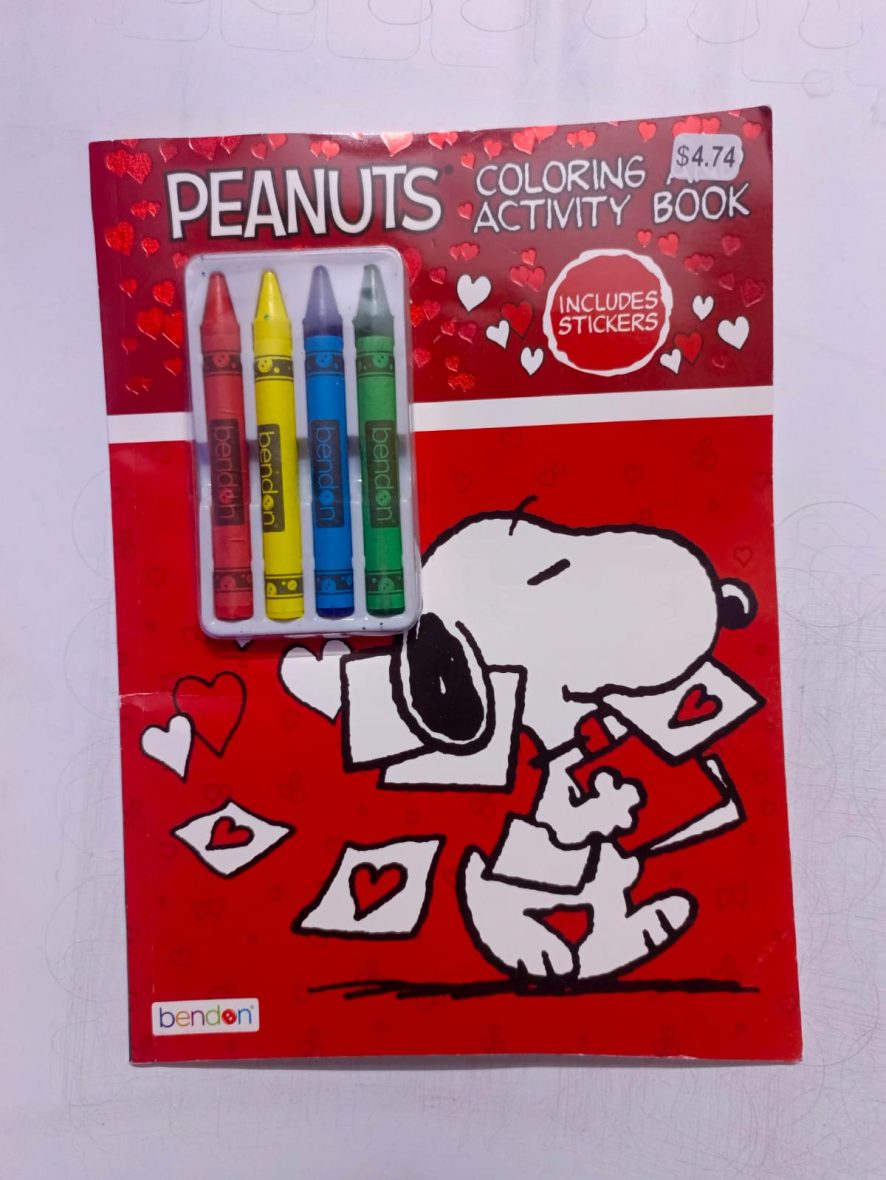 Peanut Colouring Activity Book With Crayons