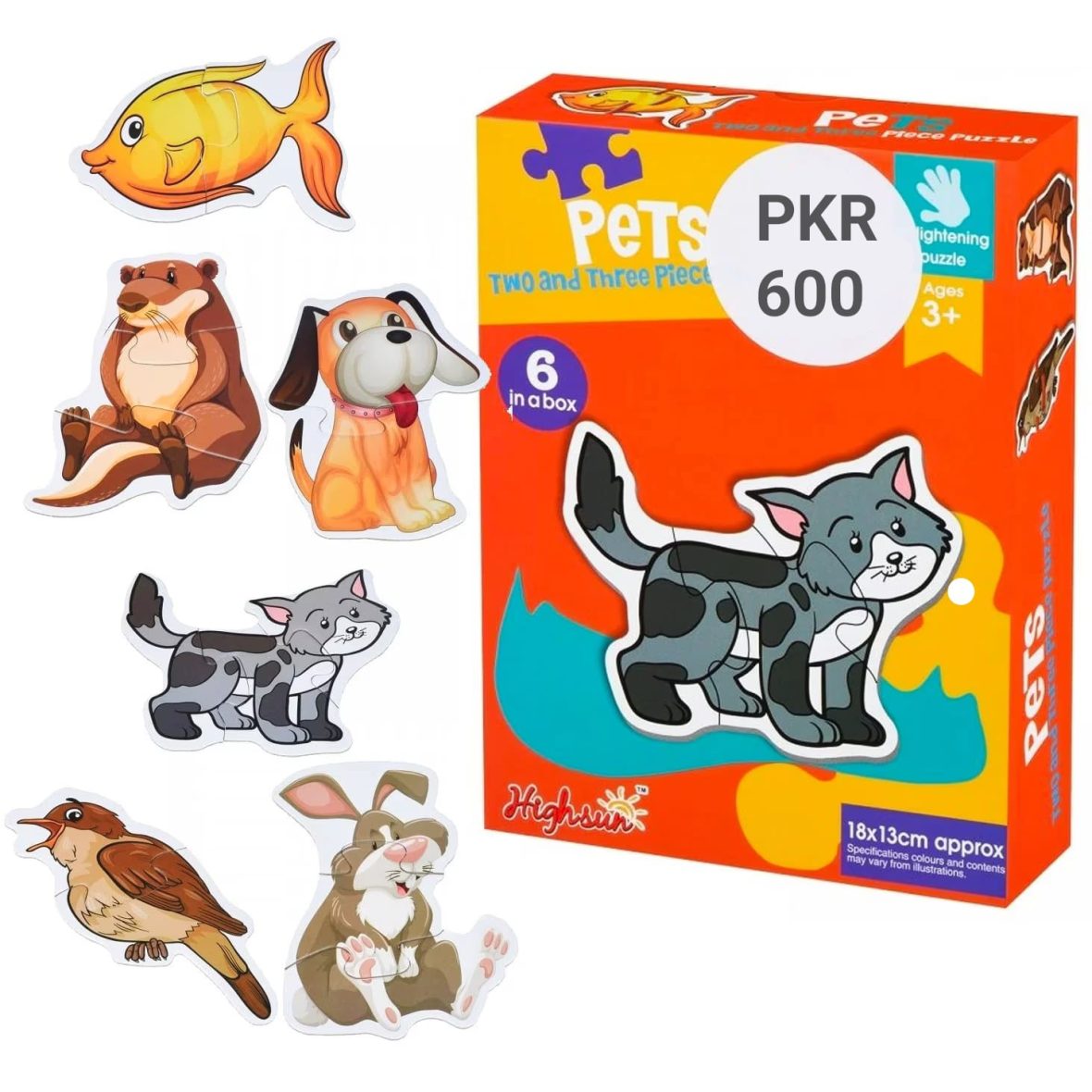 Pet Puzzle 2 And 3 Pieces