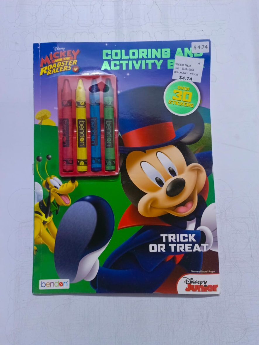 Mickey Colouring And Activity Book With Crayons